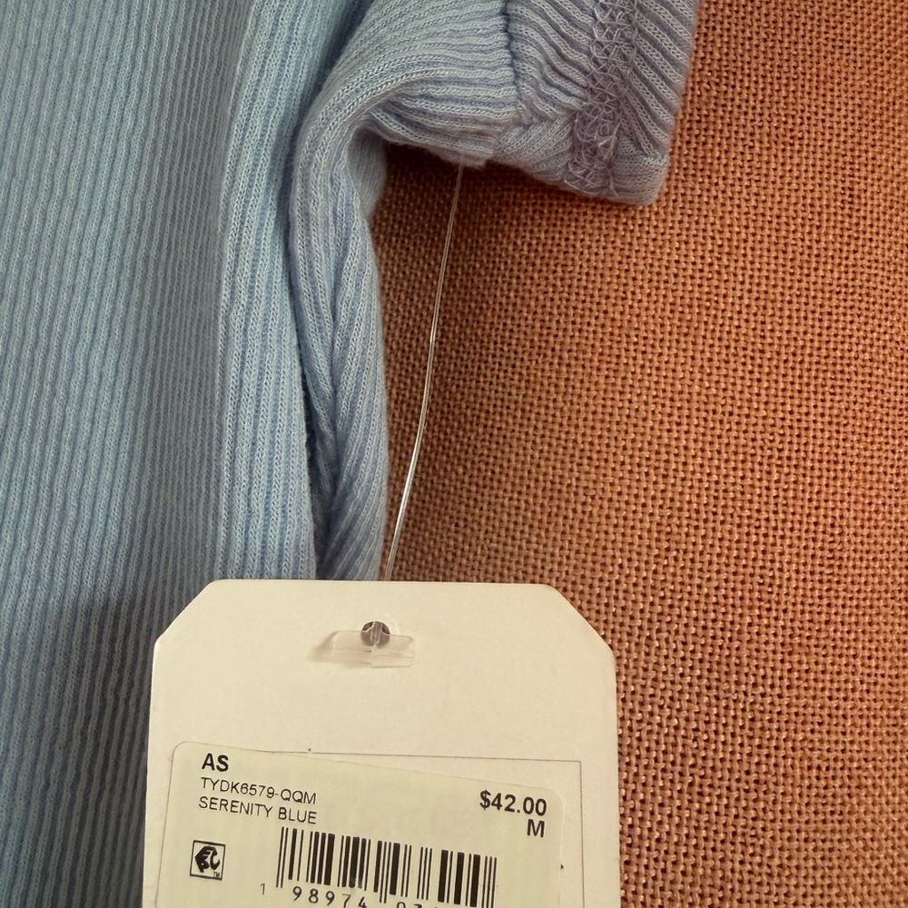 Altar'd State Sky Blue Ribbed Tee - Picture 3 of 4